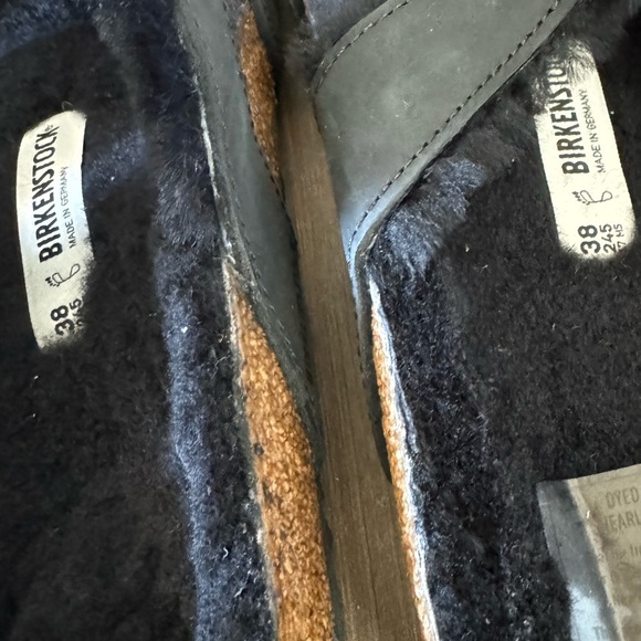 Birkenstock Mayari Shearling Natural Leather Oiled sandals size 7 - Picture 9 of 12